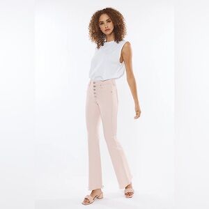 Kancan Ricola High Rise Flare Jeans Pink Size 30